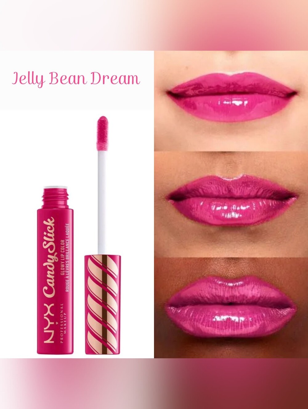 NYX Candy Slick JELLY BEAN DREAM Glowy Lip Color CSLGLC05 Brand New & Sealed
